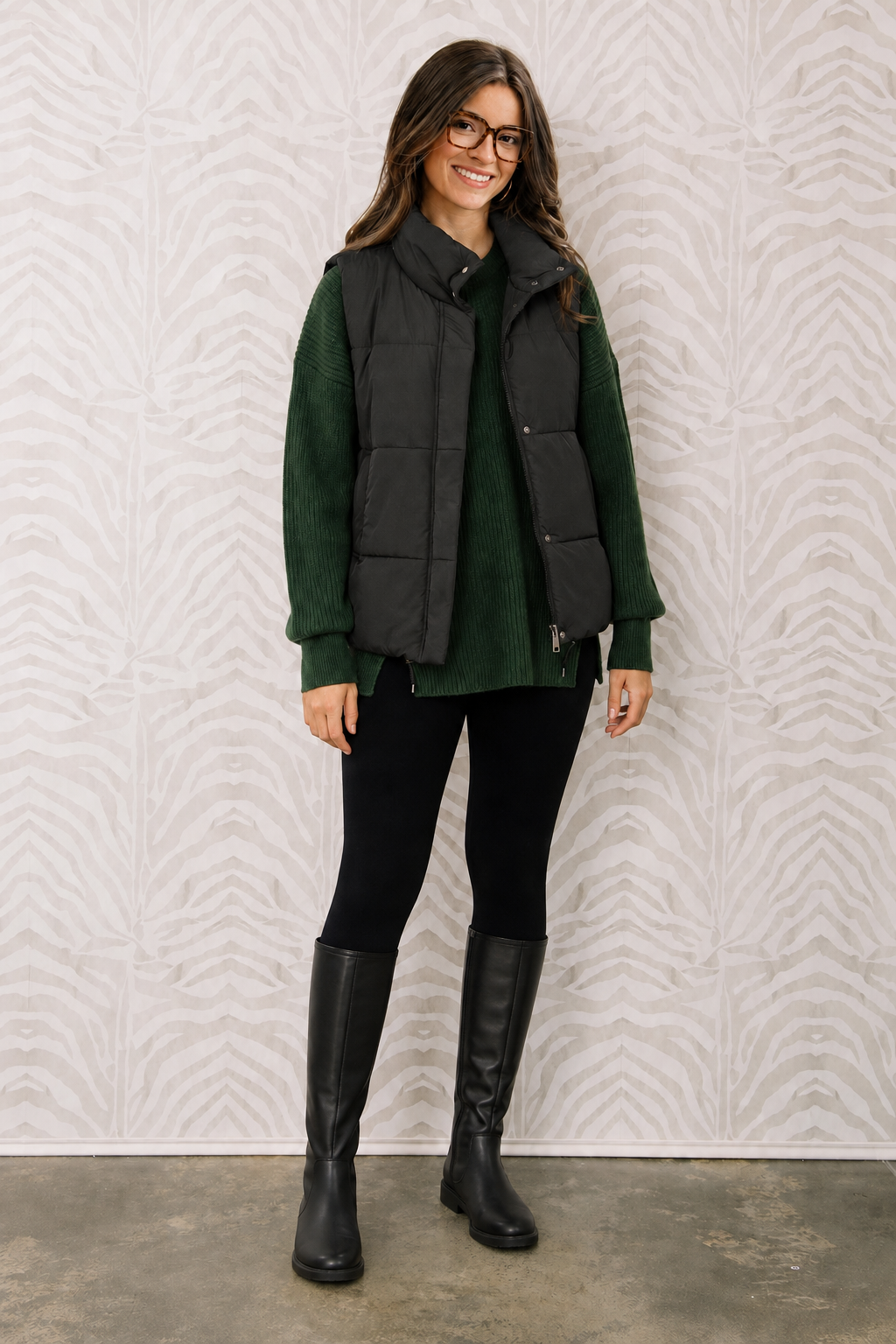 Zen Puffer Vest (Black)