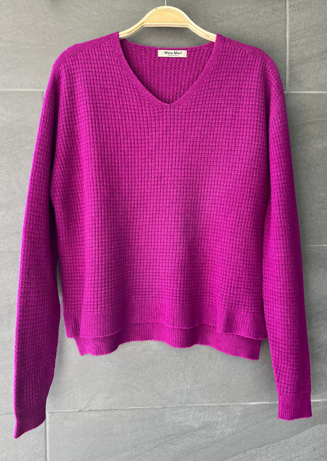 Meo Waffle Sweater (Orchid)