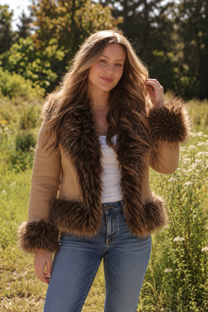 Lovestitch Aster Faux Fur Jacket