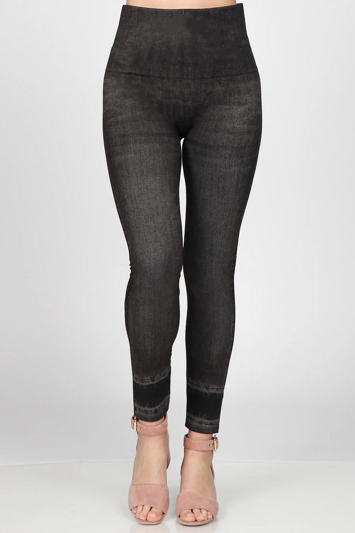 Denim High Rise Leggings (Slate Grey)