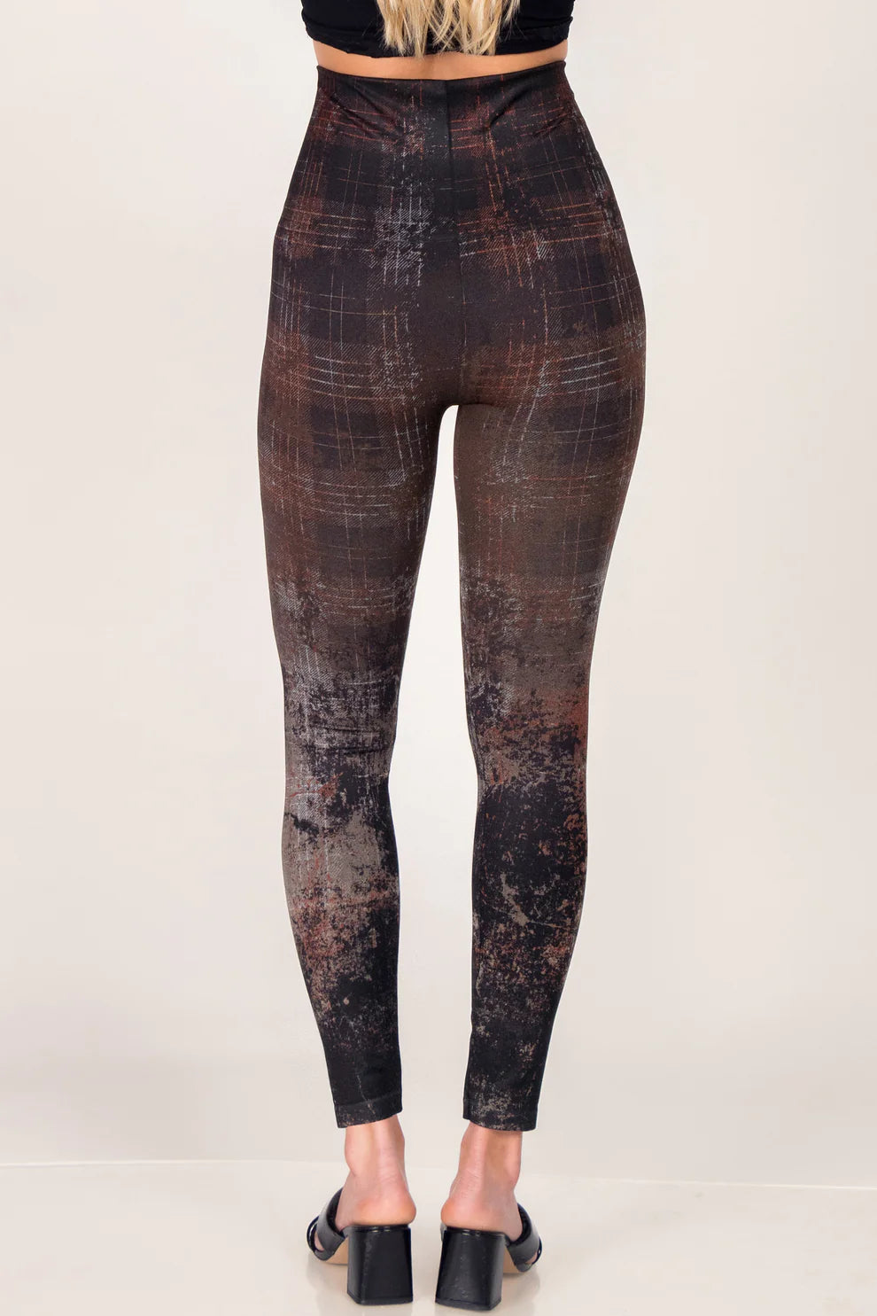 Autumn Plaid High Rise Legging