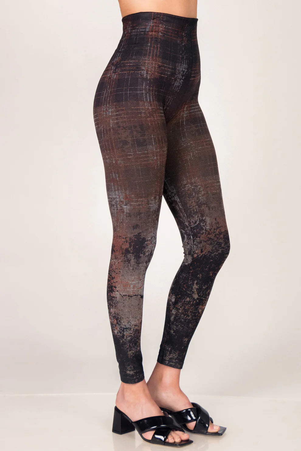Autumn Plaid High Rise Legging