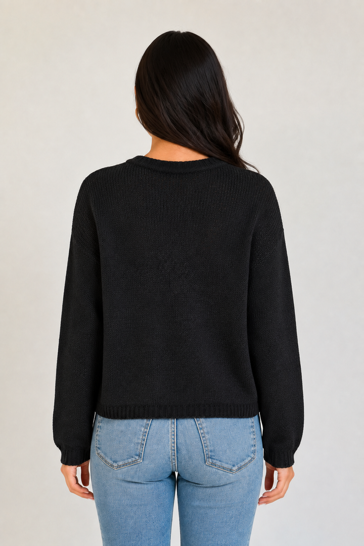 Zen Lightweight Sylvia Sweater (Black)