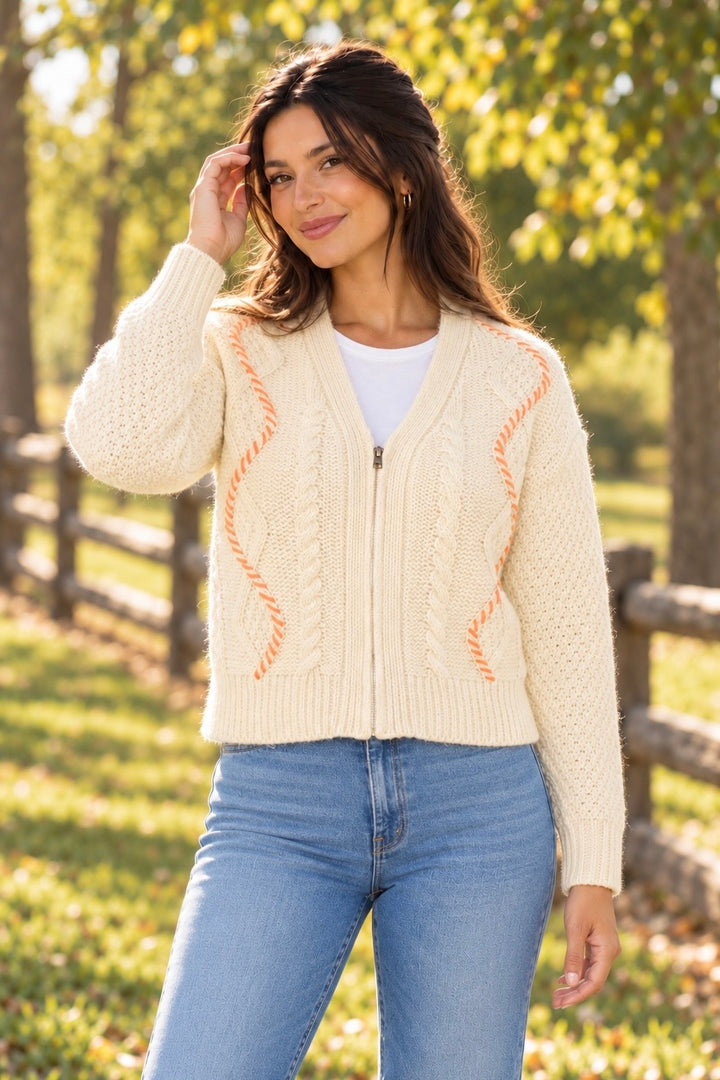 Lovestitch Leona Zip-Up Sweater