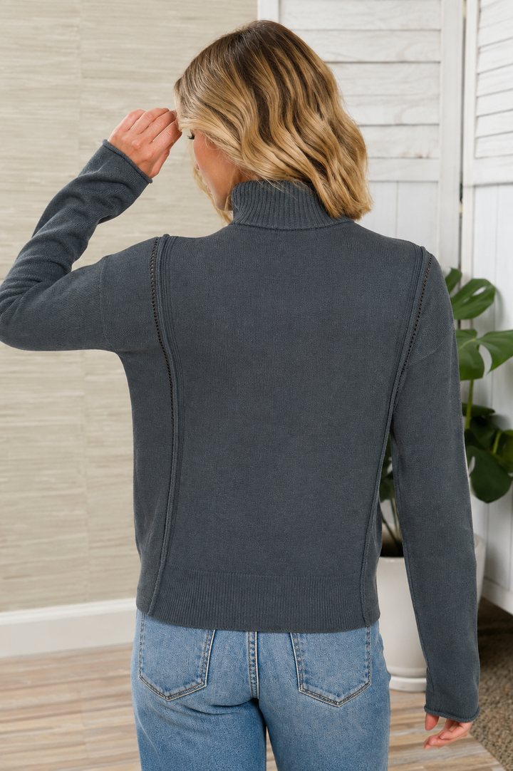 Zen Matilda Zip Sweater (Midnight)