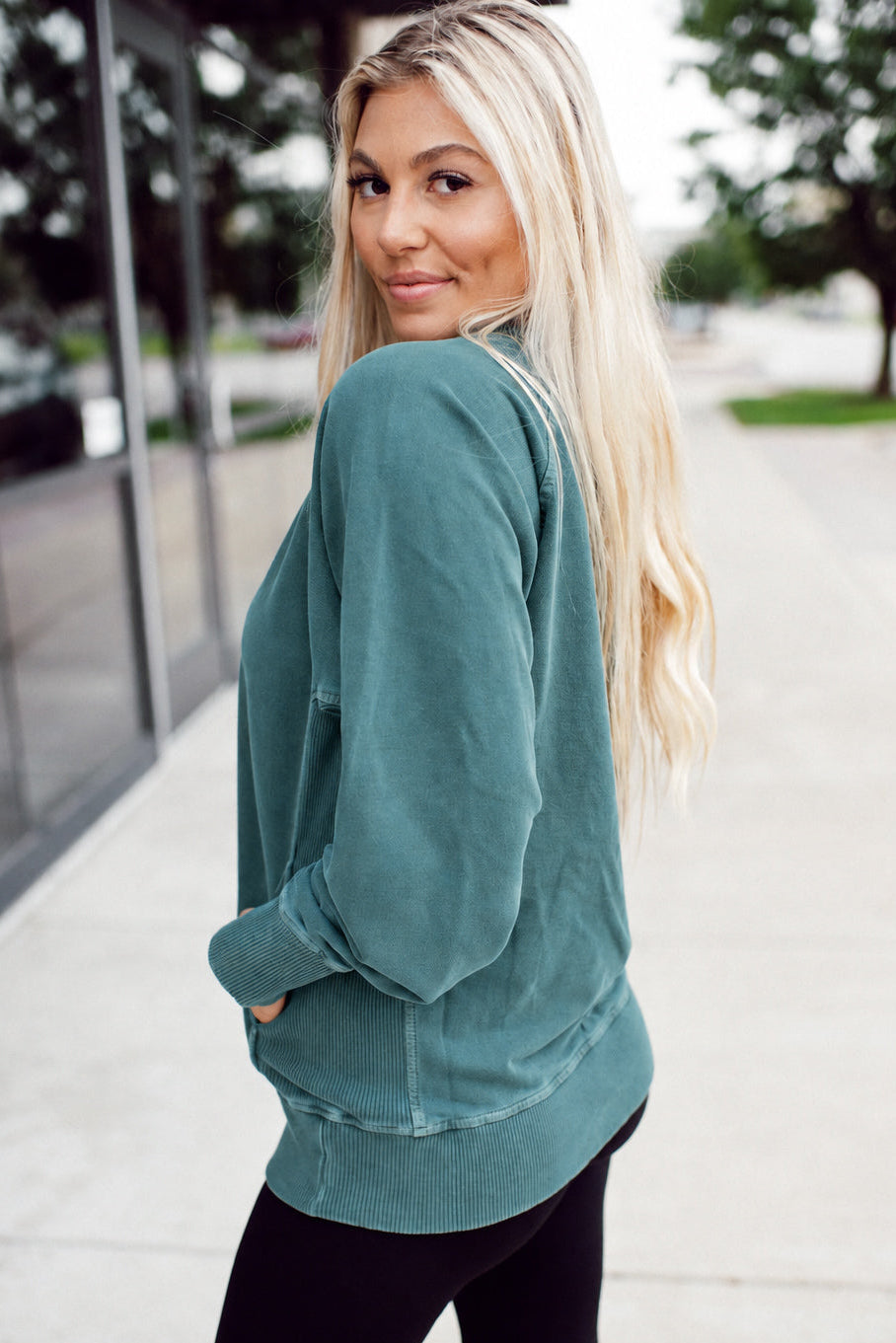 Zen French Terry Sweatshirt (Hunter Green)