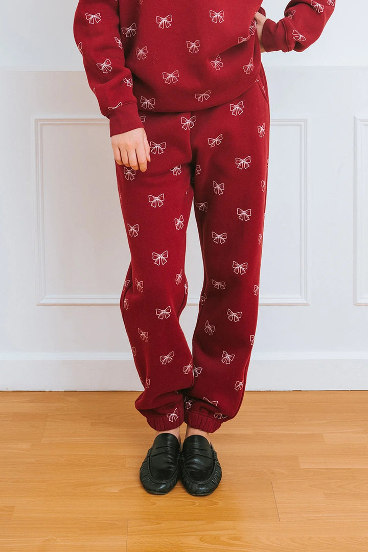 Brunette The Label Best Friend Jogger (Burgundy)