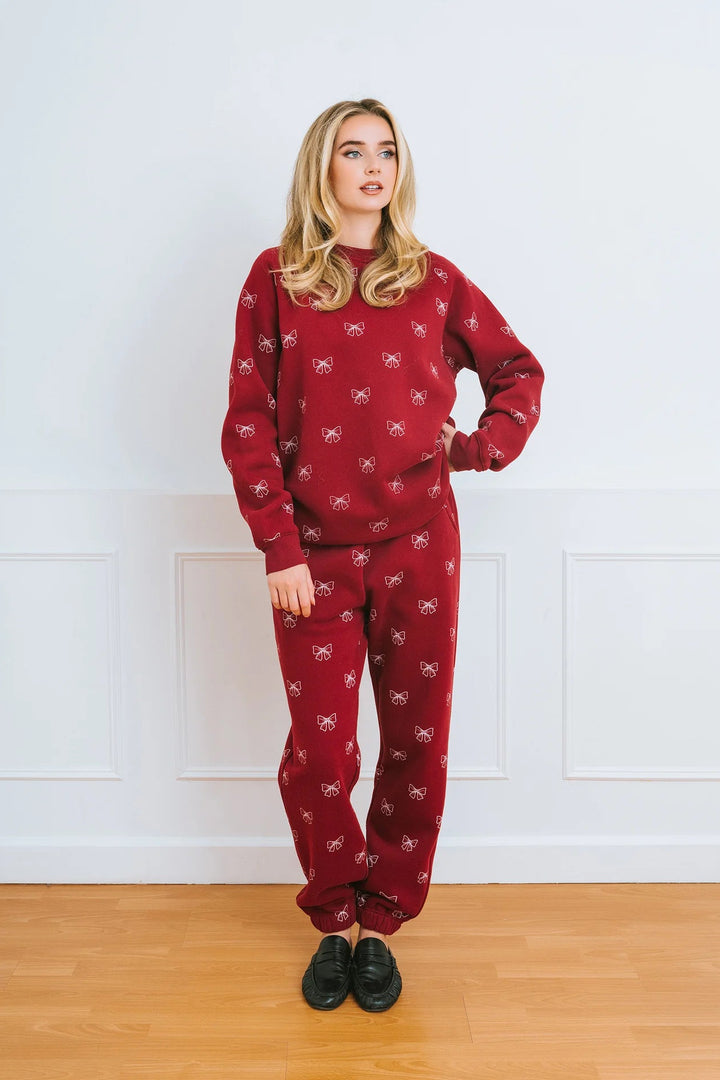 Brunette The Label Big Sister Crew Neck (Burgundy)