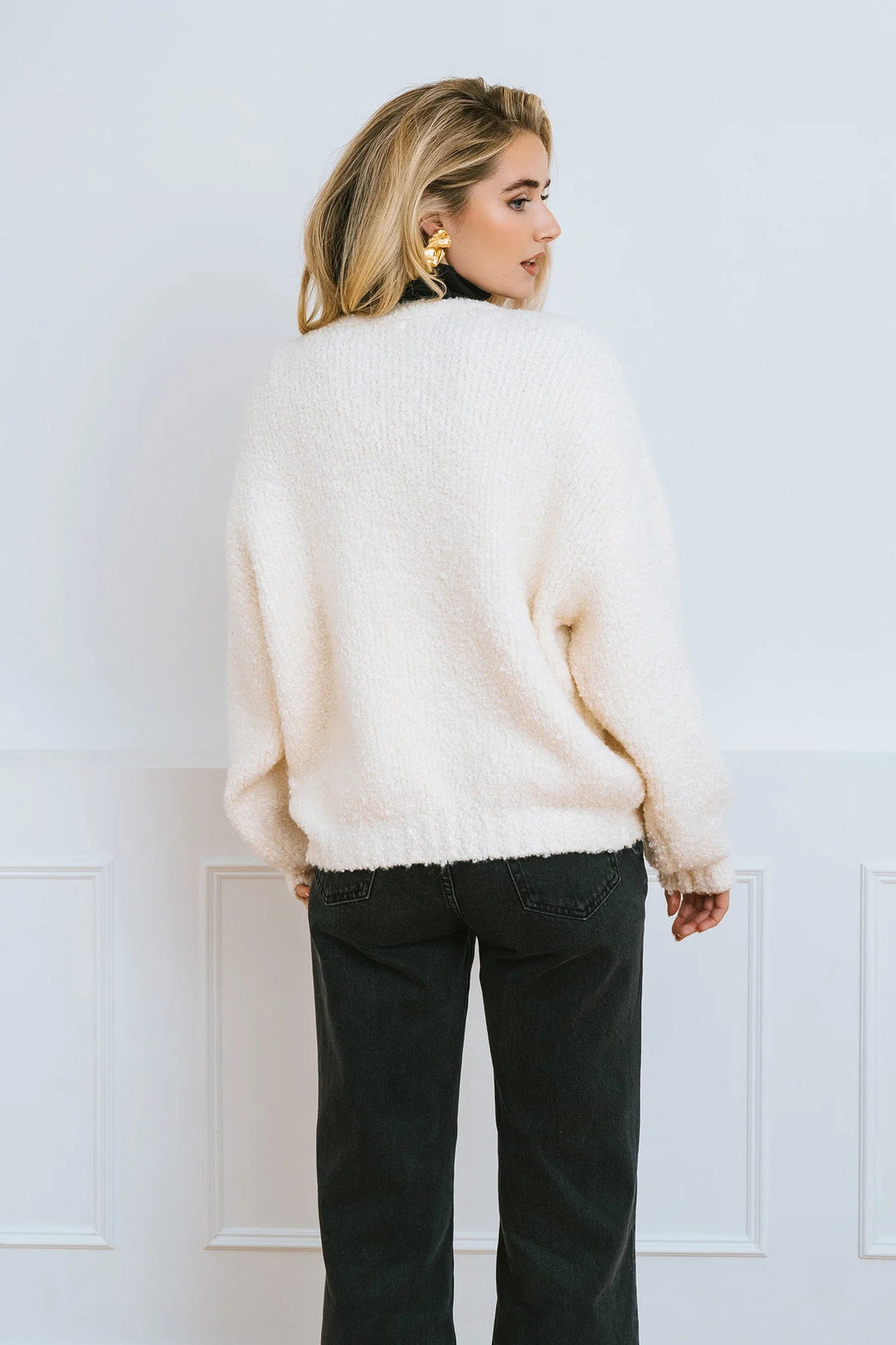 Brunette The Label Elsa Bow Cardigan