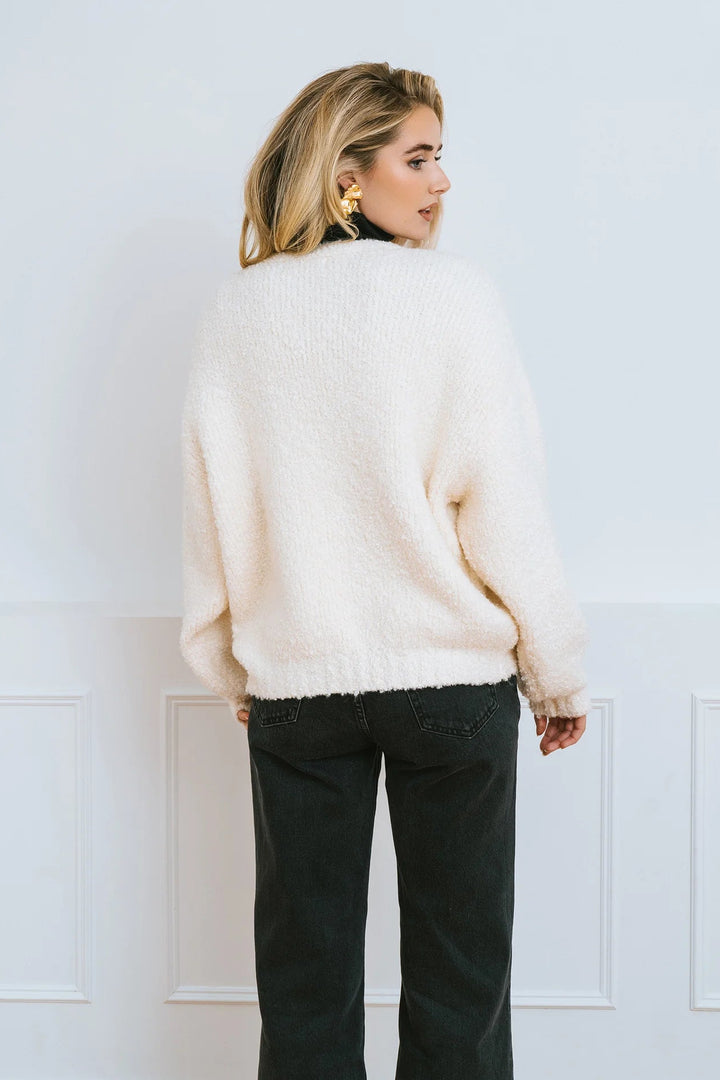 Brunette The Label Elsa Bow Cardigan