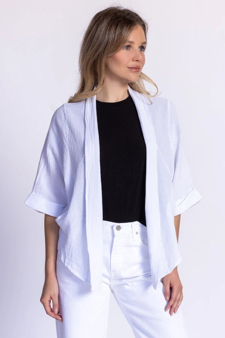Meo Linen Savona Cardigan (White)