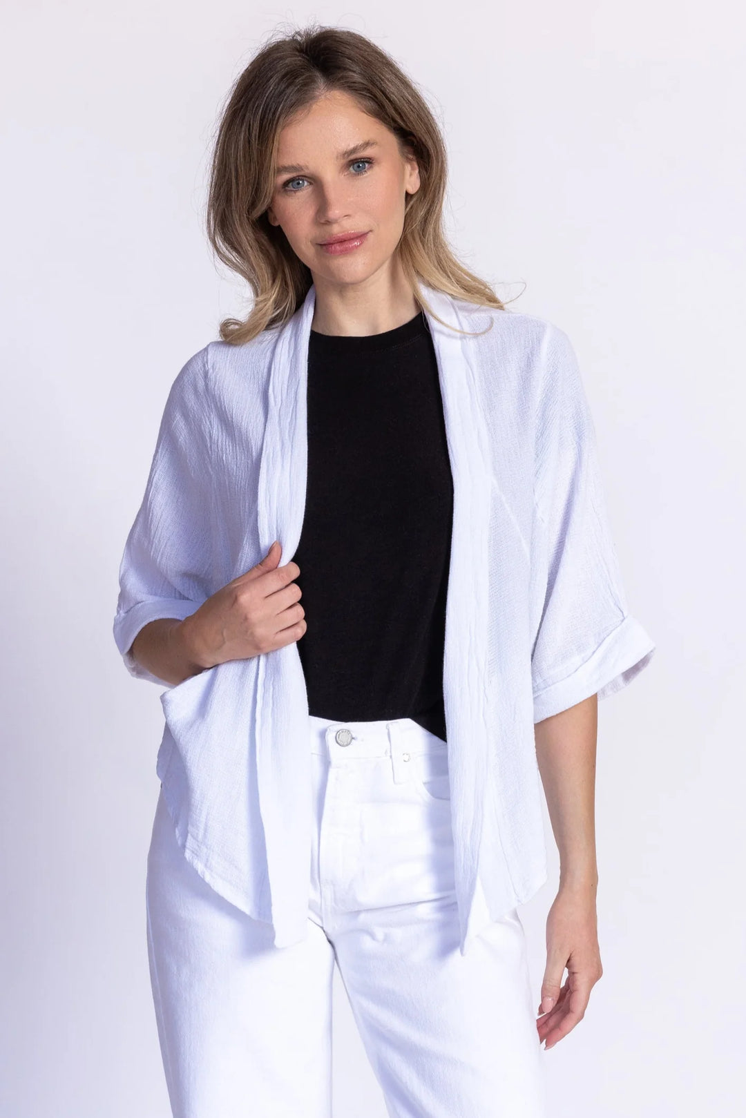 Meo Linen Savona Cardigan (White)