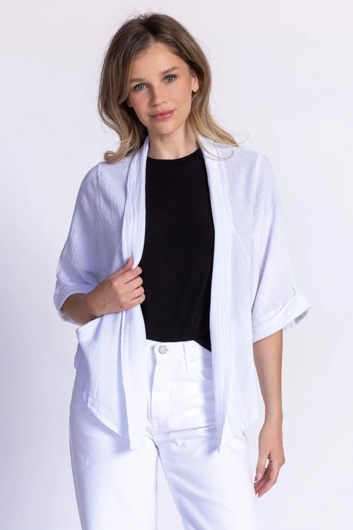 Meo Linen Savona Cardigan (White)