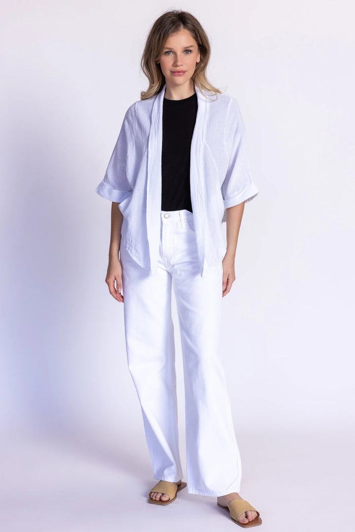 Meo Linen Savona Cardigan (White)