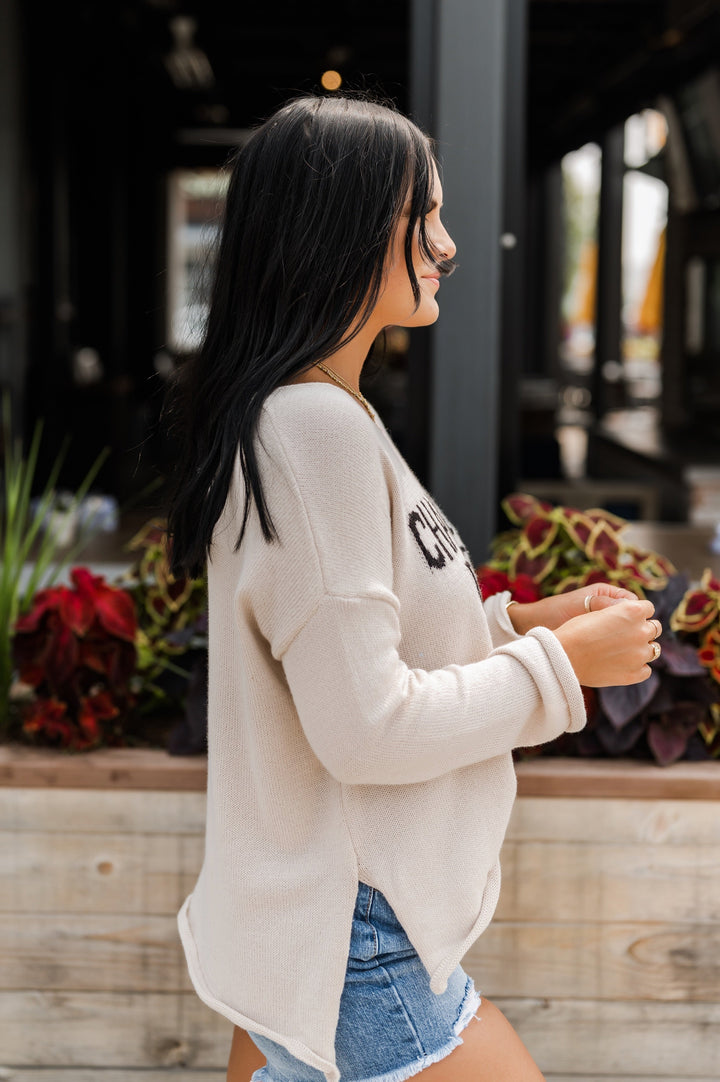 My Cozy Champagne Please Sweater (Beige)