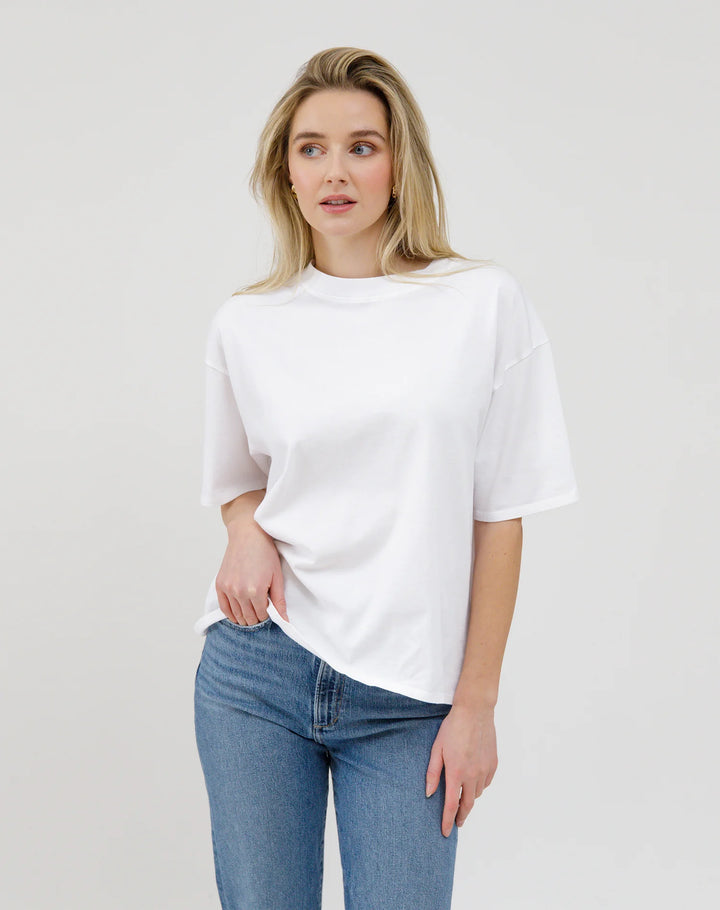 Brunette The Label Boxy Tee (White)