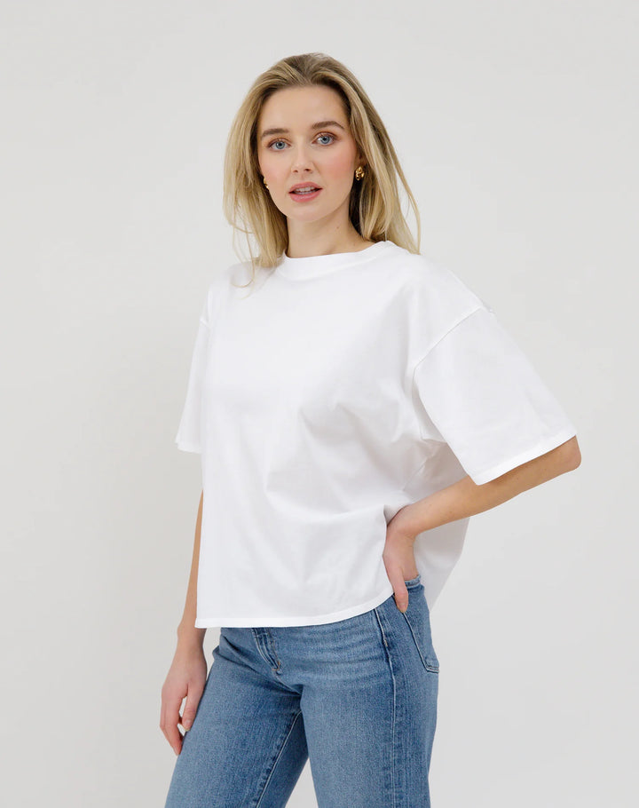 Brunette The Label Boxy Tee (White)