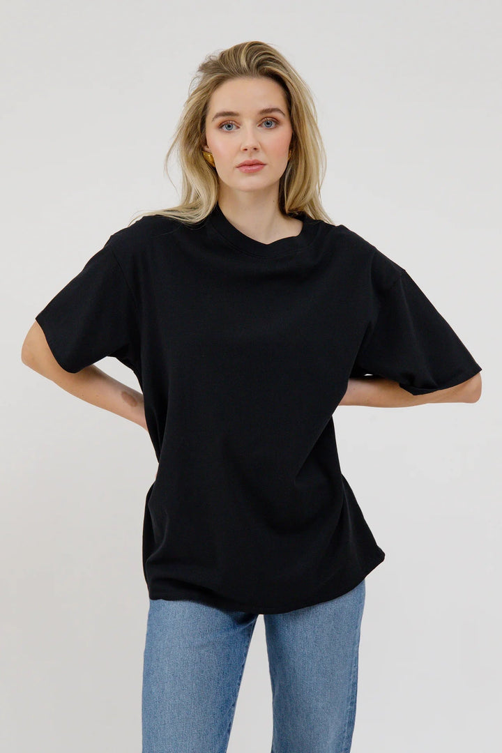 Brunette The Label Boxy Tee (Black)