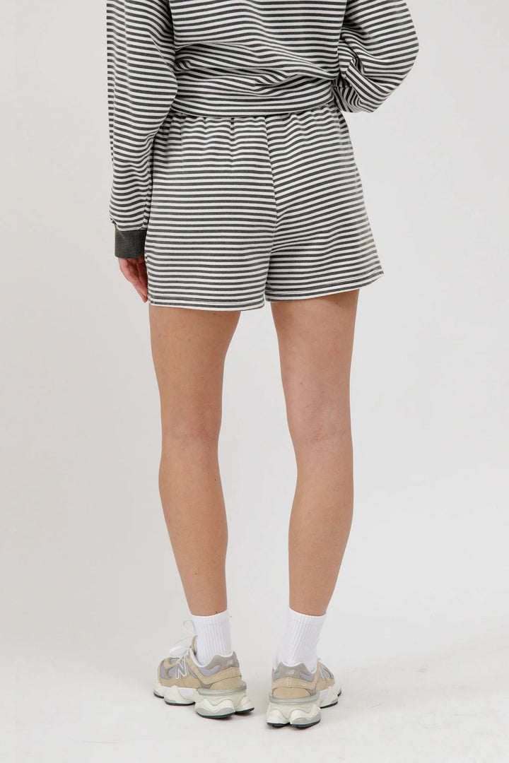 Brunette The Label Mini Striped Core Shorts