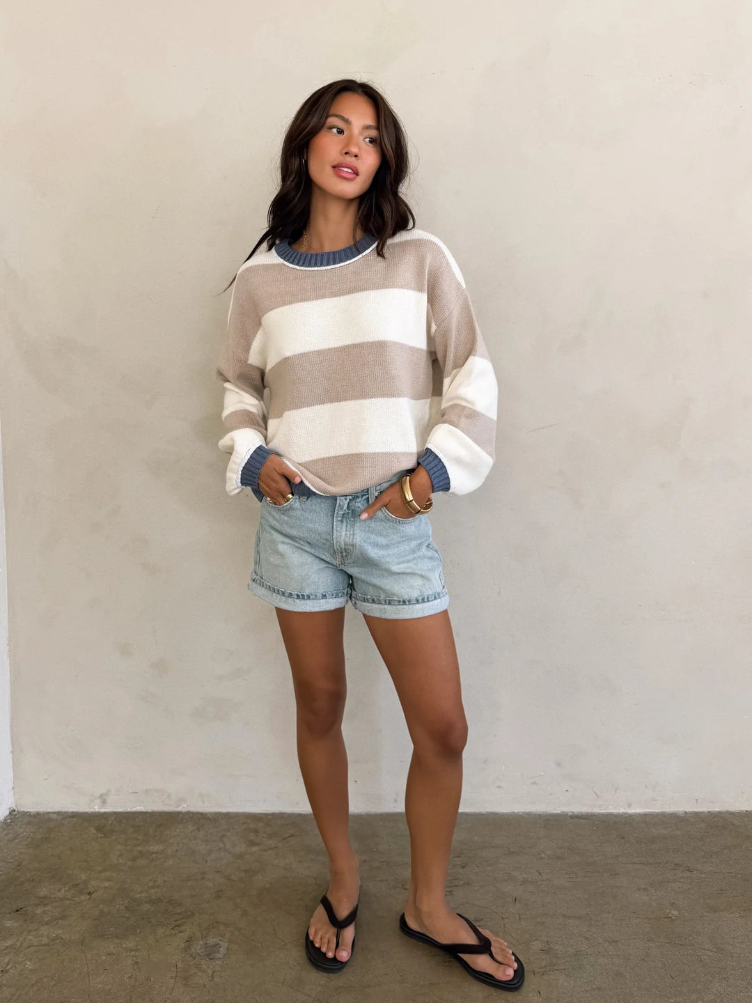 My Cozy Scottie Knit Sweater (Neutral)