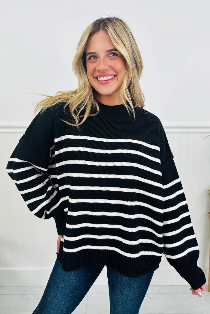 Zen Striped Arthur Sweater (Black)