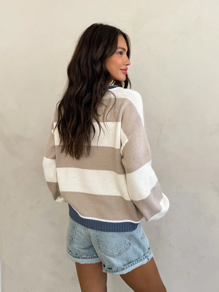 My Cozy Scottie Knit Sweater (Neutral)