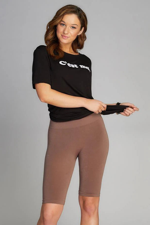 Bamboo Biker Short (Mocha)