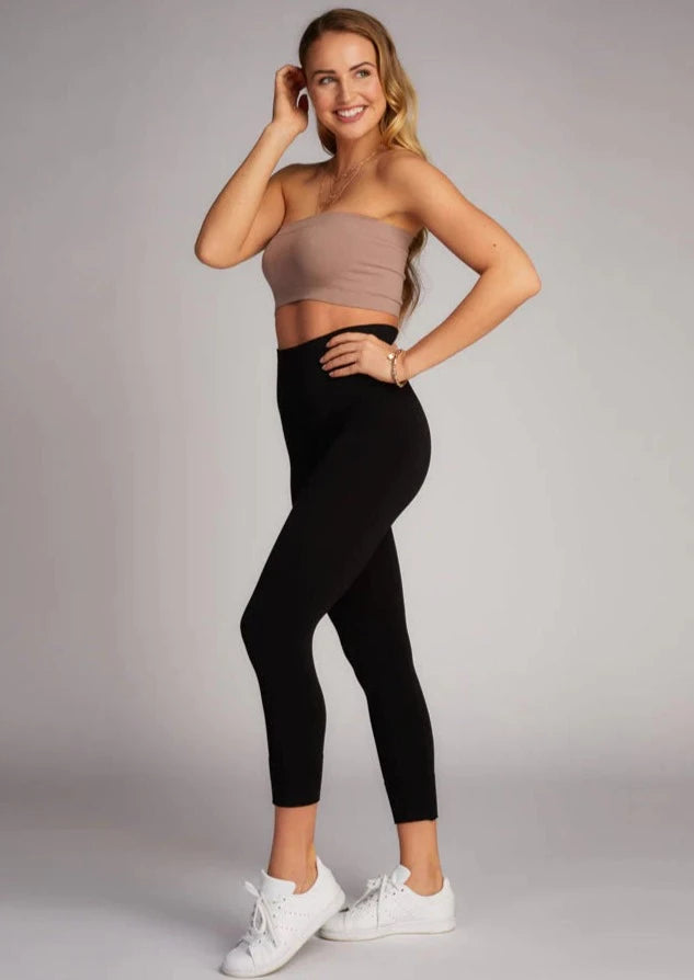 C'est Moi Bamboo Crop Legging (Black)