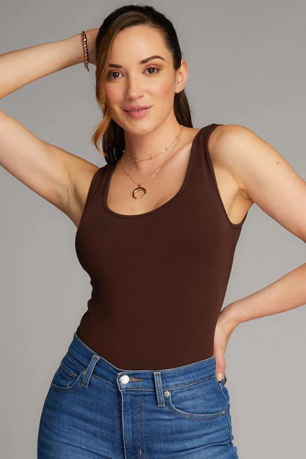 Bamboo Scoop Long Tank (15+ colours)