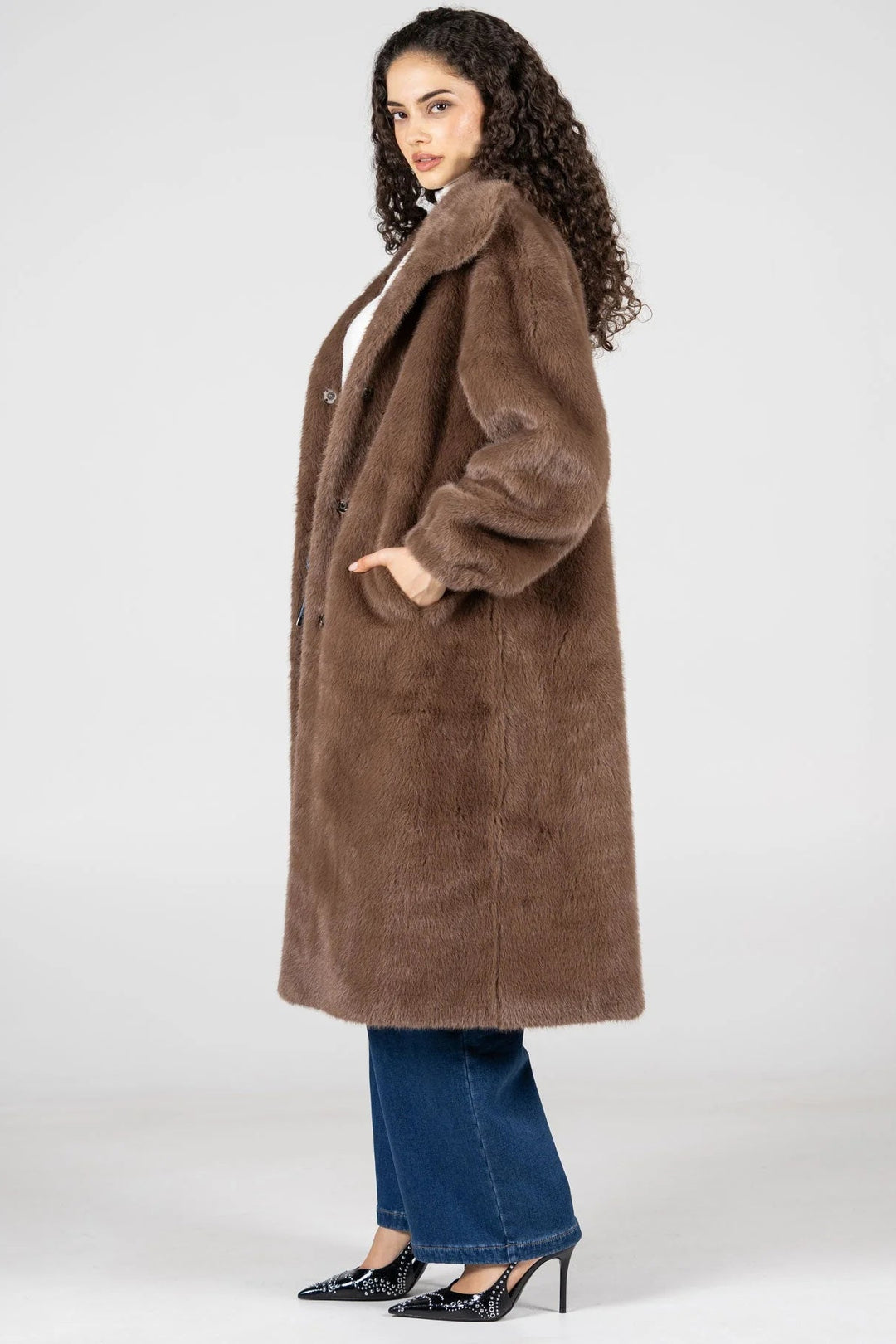 C'est Moi Faux Fur Coat