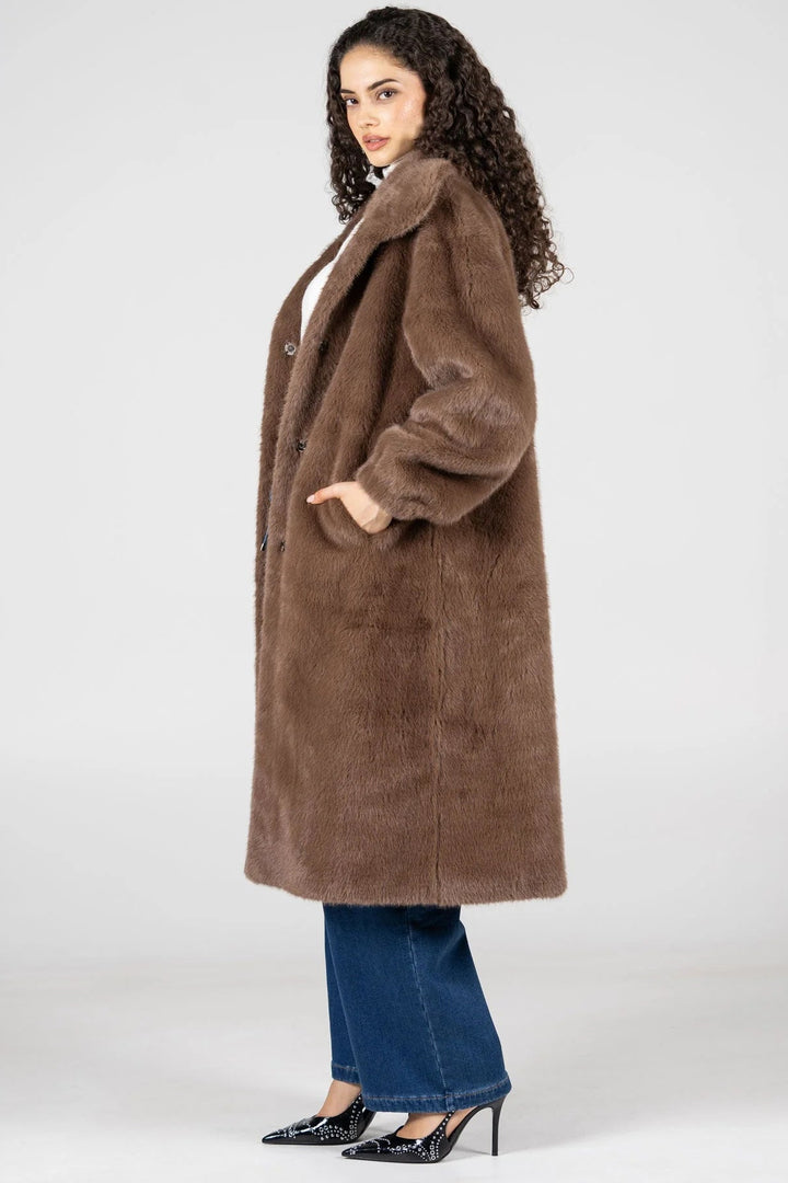 C'est Moi Faux Fur Coat
