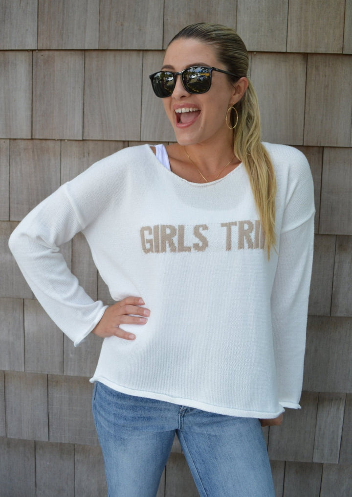 My Cozy Girls Trip Sweater (Ivory)