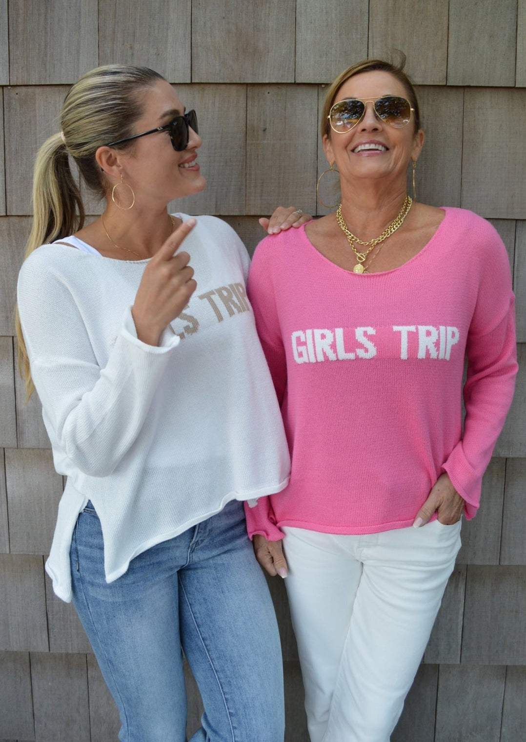 My Cozy Girls Trip Sweater (Hot Pink)