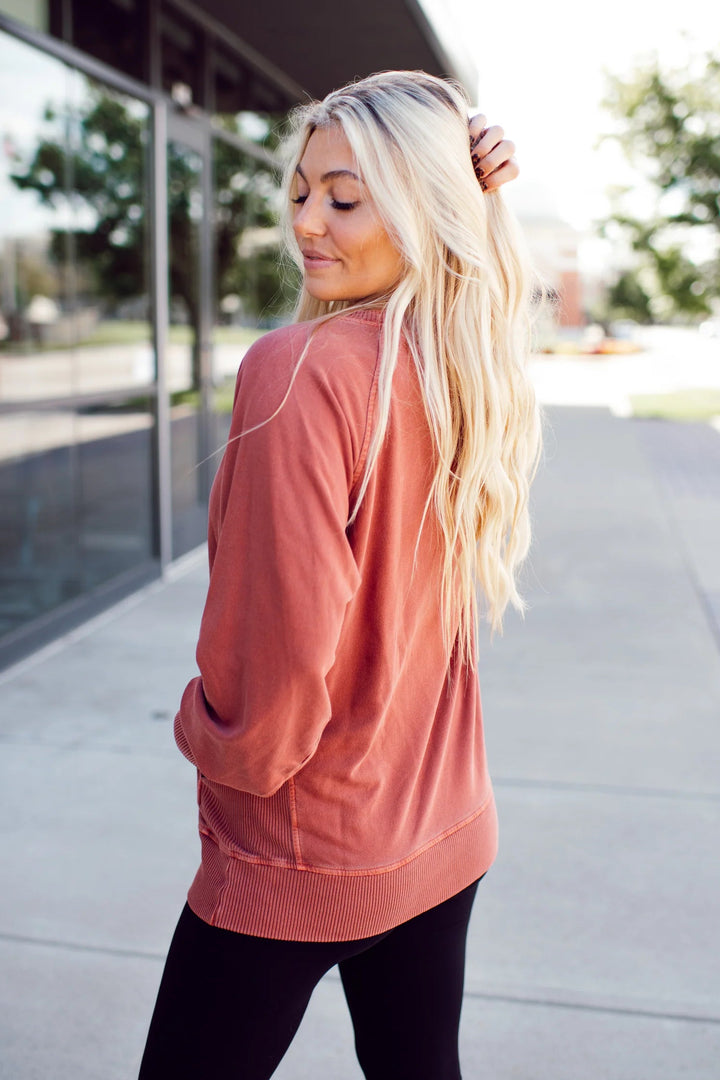 Zen French Terry Sweatshirt (Rust)