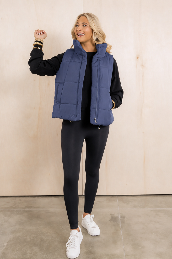 Zen Puffer Vest (Dark Navy)