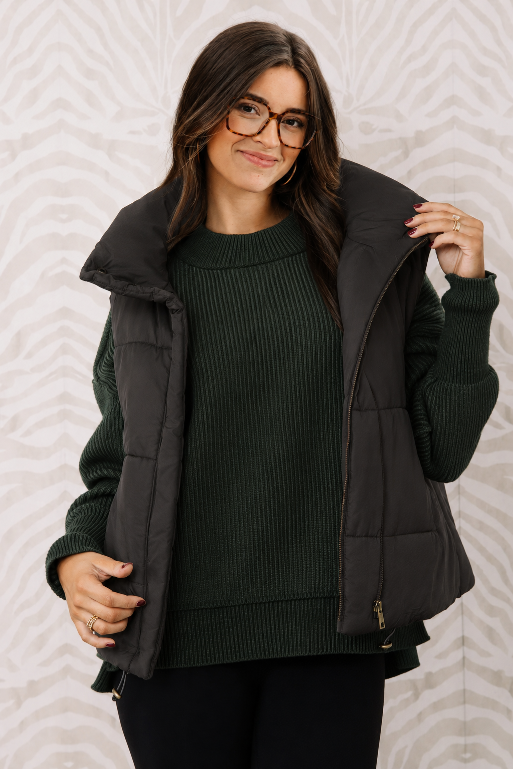Zen Puffer Vest (Black)