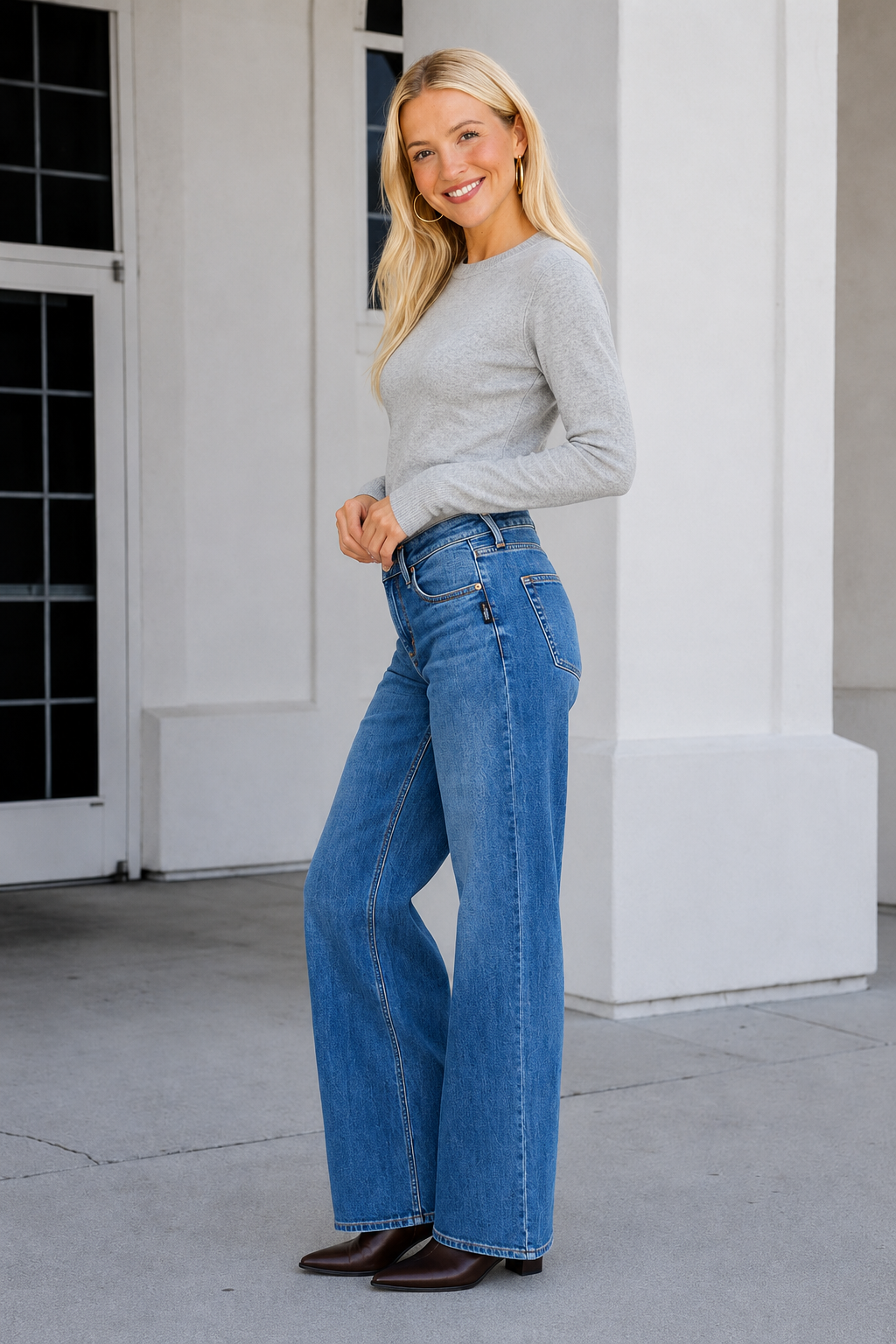 Silver Suki Mid Rise Knit Flex Jean -31"