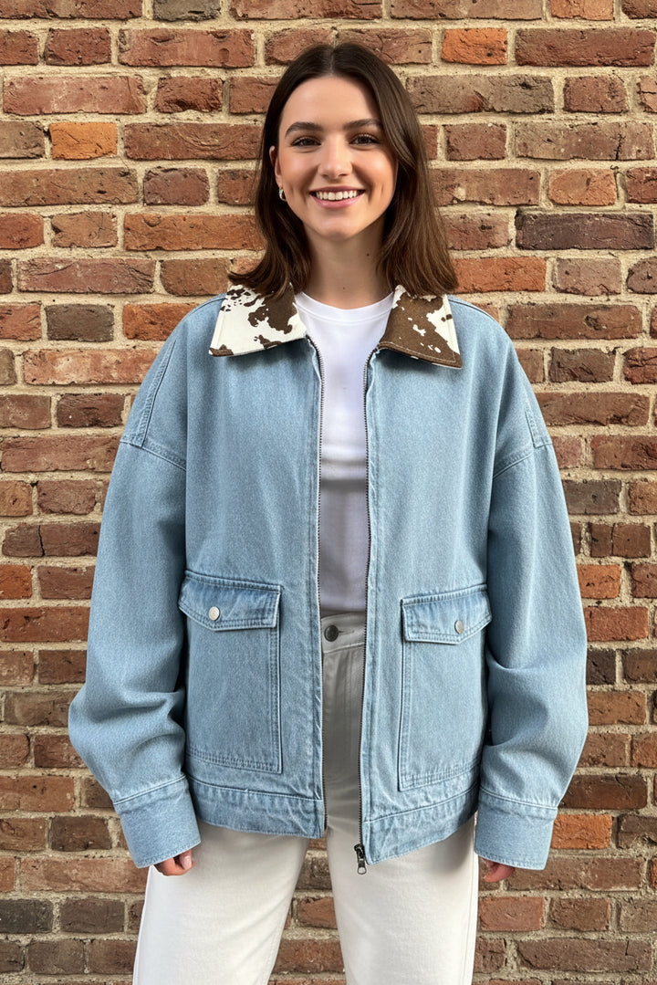 Brunette The Label Boxy Denim Jacket