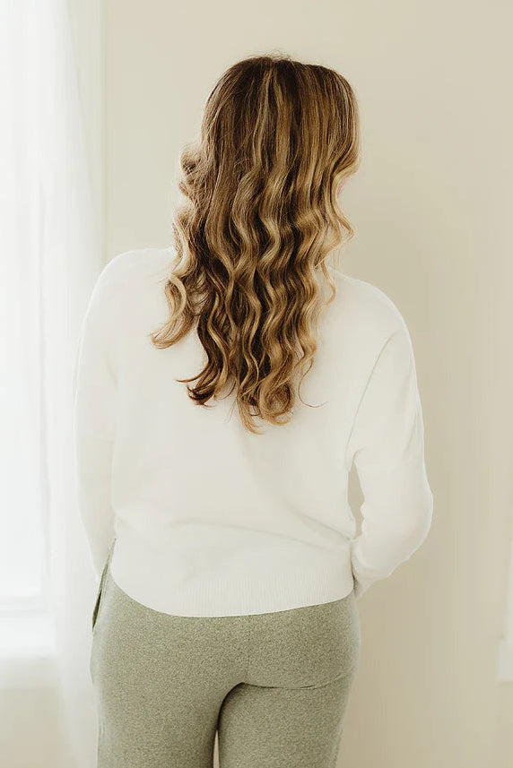 Zen Soft Knit Sweater (Ivory)