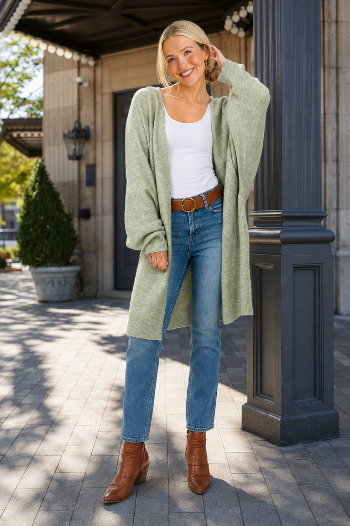 My Cozy Cocoon Duster (Sage)