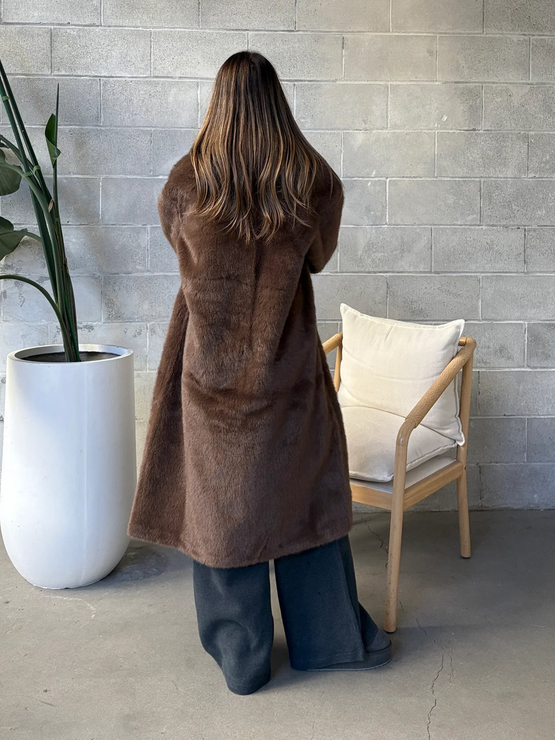 C'est Moi Faux Fur Coat