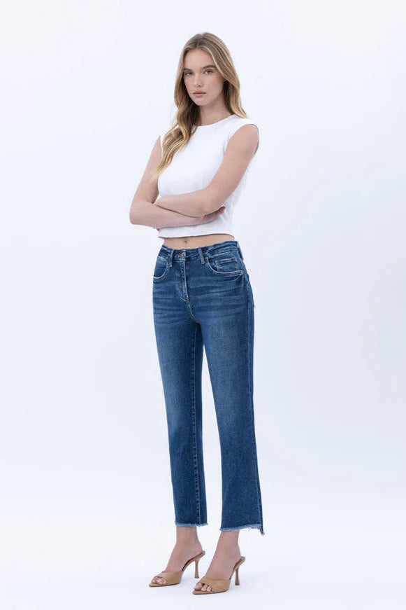 Flying Monkey Raw Hem Slim Leg Jean
