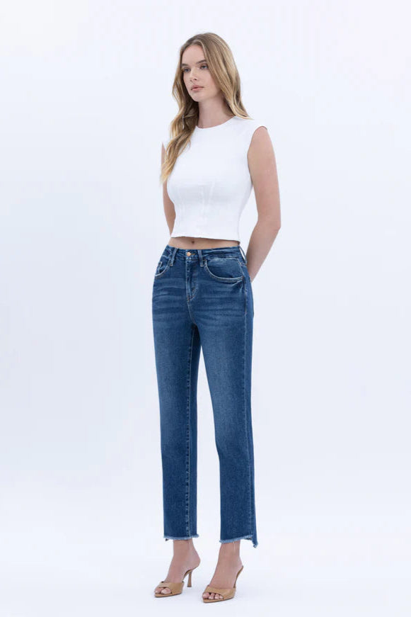 Flying Monkey Raw Hem Slim Leg Jean