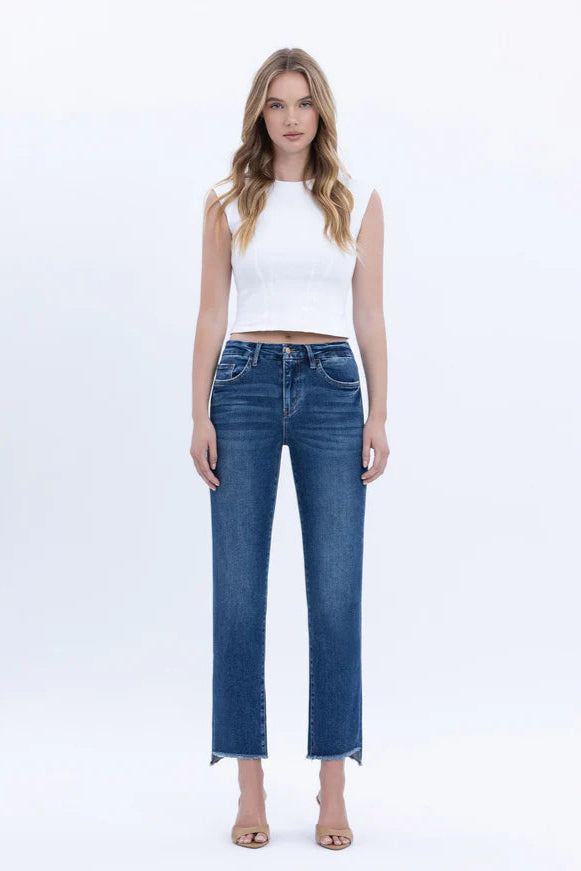Flying Monkey Raw Hem Slim Leg Jean