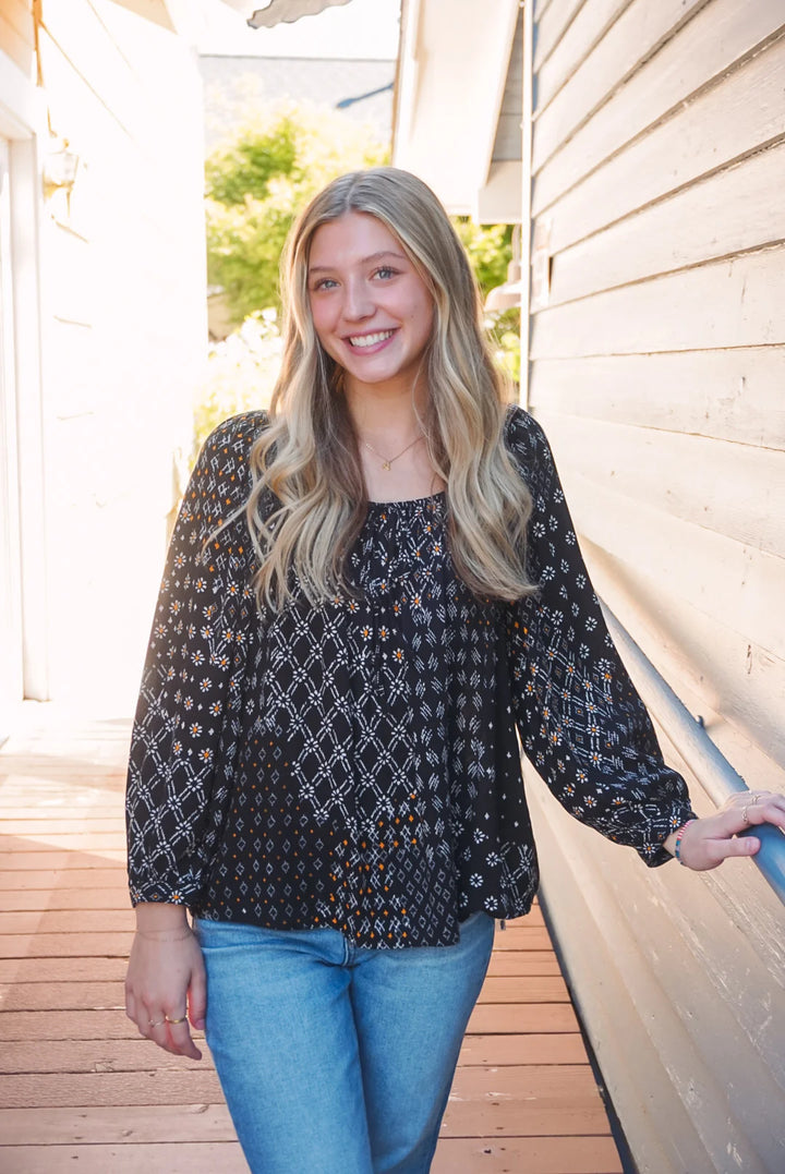 Lovestitch Celestial Floral Blouse