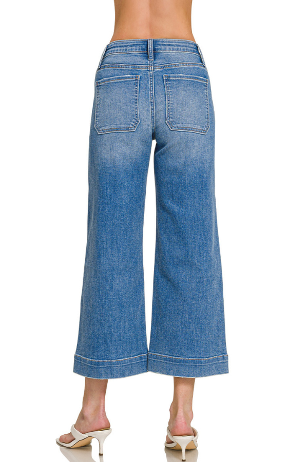 Zen Mid Rise Patch Pocket Jean