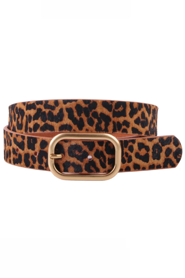 Most Wanted Animal Print Belt (Leopard)