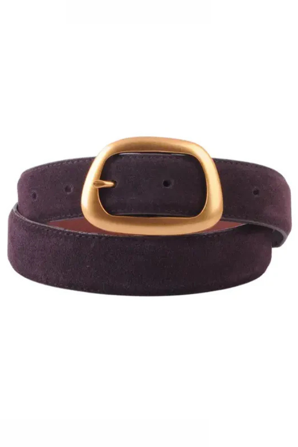 Most Wanted Suede Leather Belt (Chocolate)