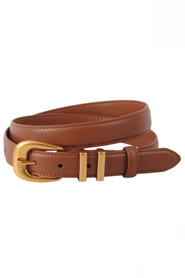 Most Wanted Leather Belt (Tan) – Vibe Apparel display picture 3