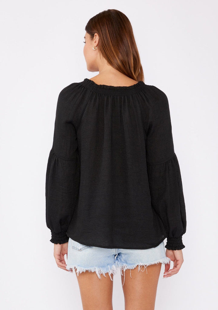 Lovestitch Everleigh Poet Blouse (Black)